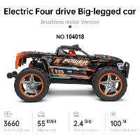 Coche Monster 4x4 con motor Brushless Wltoys 104018 RTR escala 1:10 con batería LIPO 55Km/h