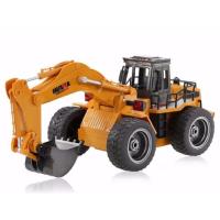 Excavadora RC DOUBLE EAGLE JCB E589-003 con pala y cargadora 1:20 con emisora 2.4Ghz