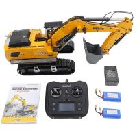 EXCAVADORA RC PROFESIONAL METALICA HUINA 1599 2.4GHZ 1:14 RTR + BATERIA EXTRA 599