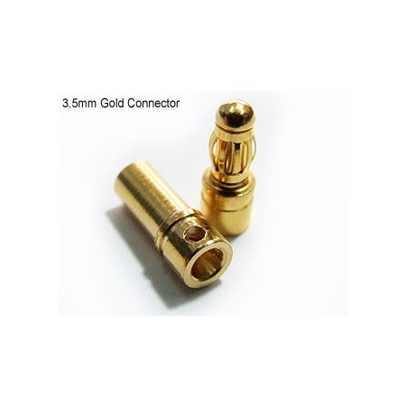 Conector 3,5mm para motores Brushless(Pareja)