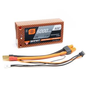 SMART LiPo 5000mAh 7.4V 2S 50C Hardcase Shorty IC3