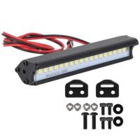 Barra techo PANEL 18 LEDs de 80mm alto brillo para crawler Trx-4 Trx4 Axial TRX6 SCX10 1/10 excavadora RC