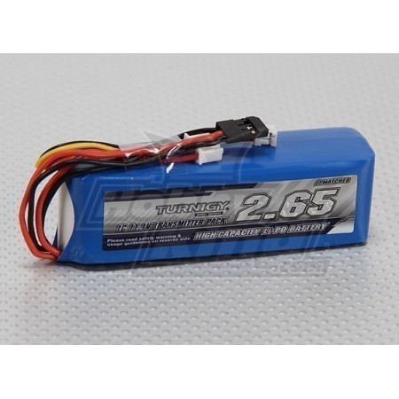 Bateria Turnigy 2650mAh 3S (11,1V) 1C para emisora