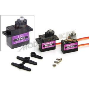 PACK 4 SERVOS TOWER PRO MG90S 9G PIÑONES PLASTICO Y METAL