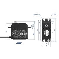 SERVO MBO COMPETICION ULTRARAPIDO 1/10 0,05 SEG 20KG 8,4V