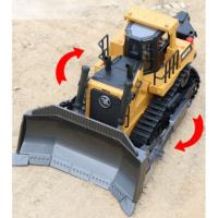 BULLDOZER EXCAVADORA CON ORUGA Y ESCARIFICADORA HUINA1569 1/16 2.4HGZ