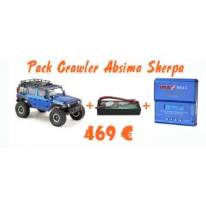 PACK CRAWLER ABSIMA SHERPA 1/10 4X4 CR3.4.6 CON BATERIA Y CARGADOR