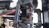 AMEWI 22434 AMXRock RCX10P Escala Crawler Pick-Up 1:10 2.4GHz RTR, blanco 6 canales, bloqueos de diferencial, ¡2 velocidades!