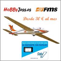 AVION VELERO FMS 3000MM FOX GLIDER CON ELECTRONICA