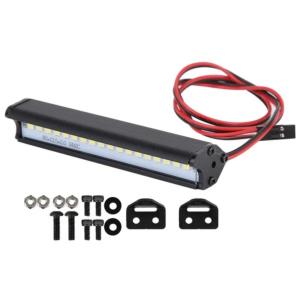 Barra techo PANEL 18 LEDs de 80mm alto brillo para crawler Trx-4 Trx4 Axial TRX6 SCX10 1/10 excavadora RC