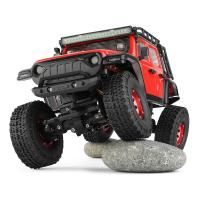 Coche Mini Crawler 1/24 WLTOYS 2428 Jeep Wrangler Rubicon RTF COMPLETO ROJO + Batería extra