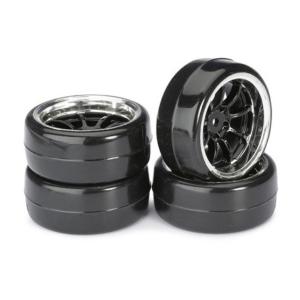 Ruedas Absima  1/10 pista drift  negras lisas (4 unidades)