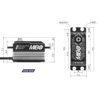 SERVO MIBO ONROAD 1/10 BAJO PERFIL BRUSHLESS 0,06 SEG-15KG EL MAS RAPIDO