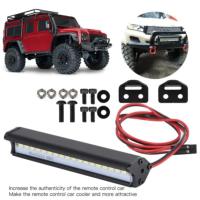 Barra techo PANEL 18 LEDs de 80mm alto brillo para crawler Trx-4 Trx4 Axial TRX6 SCX10 1/10 excavadora RC