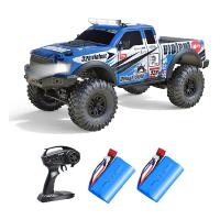 Coche Crawler Ford F150 Pickup Rally escala 1/10 2.4G tracción 4x4 RTR color Azul-Blanco CON BATERÍA EXTRA