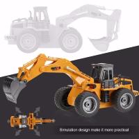 Excavadora RC DOUBLE EAGLE JCB E589-003 con pala y cargadora 1:20 con emisora 2.4Ghz