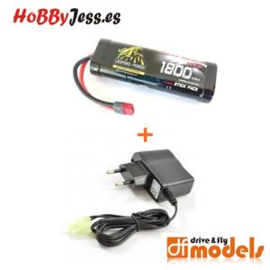 PACK CARGADOR 1800MAH 7,2V Y CARGADOR NIMH CON TDEAN