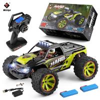 Coche Monster 4x4 Wltoys 144002 VERDE escala 1:14 60km/h con motor 550 con emisora LCD + BATERIA EXTRA