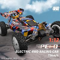 Coche Buggy Brushless Wltoys 124007 V5 4X4 escala 1:12 con bateria LIPO velocidad 75km/h