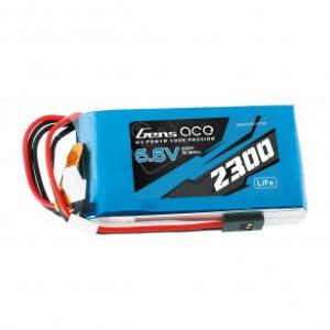 Batería Li-Fe Gens ace 2300mAh 6.6V 2S1P para transmisor de radio