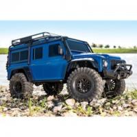  TRAXXAS TRX-4 4WD 1/10 SCALE & TRAIL CRAWLER LAND ROVER DEFENDER AZUL CON LIPO Y CARGADOR