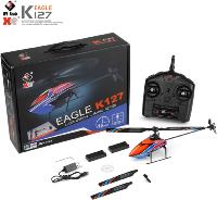 Helicóptero WLTOYS XK K127 Flybarless ALTITUD ESTABLE + bateria extra