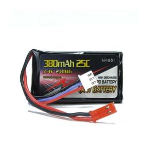 BATERIA LIPO 7,4V 380MAH 25C CONECTOR JST