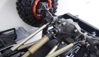 AMEWI 22434 AMXRock RCX10P Escala Crawler Pick-Up 1:10 2.4GHz RTR, blanco 6 canales, bloqueos de diferencial, ¡2 velocidades!