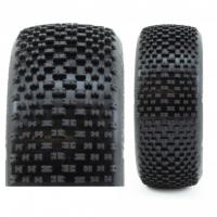 H-BLOCK V2 BUGGY C1 (SUPER SOFT) EN LLANTA NEGRA CON PEGATINAS (2PCS.)