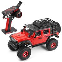 Coche Mini Crawler 1/24 WLTOYS 2428 Jeep Wrangler Rubicon RTF COMPLETO ROJO + Batería extra