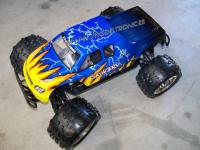 Coche brushless rc MONSTER 1:8 HSP SAVAGERY 75km/h completo con batería y emisora AZUL Truck