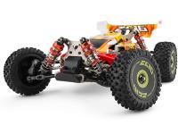 Coche Buggy brushless Wltoys 144010 V5 4X4 escala 1:14 75km/h AMARILLO FUEGO + BATERIA EXTRA