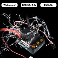 Variador brushless 150A Platinum 150A-SL 5A BEC para coches 1/8 1/10 con tarjeta programadora BATERIA LIPO 2S-4S con TARJETA