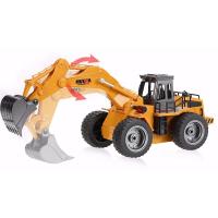 Excavadora RC DOUBLE EAGLE JCB E589-003 con pala y cargadora 1:20 con emisora 2.4Ghz