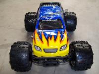 Coche brushless rc MONSTER 1:8 HSP SAVAGERY 75km/h completo con batería y emisora AZUL Truck