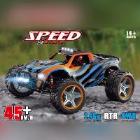 Coche MONSTER Wltoys 104009 resistente RTR 4x4 escala grande 1:10 con batería LIPO 45km/h