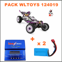 Coche buggy 1:12 Wltoys 124019 4X4 60km/h con cargador digital y dos baterias