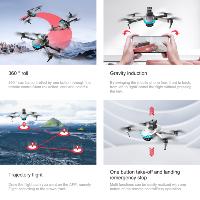 Dron brushless S138 con cámara 4K dual con FPV, altitud estable, evita obstaculos, plegable con 2 baterías