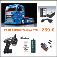 CAMION TAMIYA 1-14 TEAM REINERT MAN KIT COMBO PARA RODAR