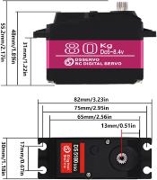 SERVO DS5180 ALTO TORQUE PARA COCHES 1/5 BAJA HPI 80KG