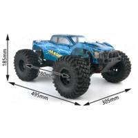 COCHE MARS BAJA 1/10 BRUSHLESS 80A 3600KW HNR9801-DB 4X4 WATERPROOF AZUL OSCURO RTR